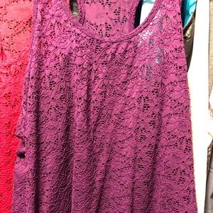 Maurice’s racer back lace tank